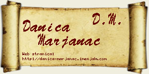 Danica Marjanac vizit kartica